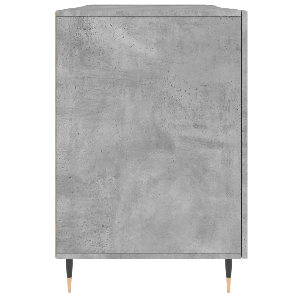 Betonszürke szerelt fa íróasztal 140 x 50 x 75 cm 7