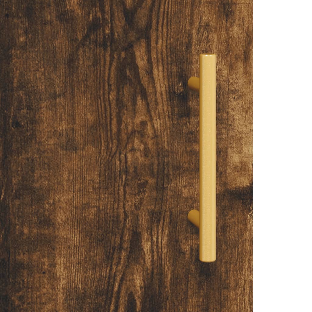 Füstös tölgy színű szerelt fa íróasztal 140x50x75 cm 9