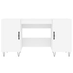 Fehér szerelt fa íróasztal 140 x 50 x 75 cm 6