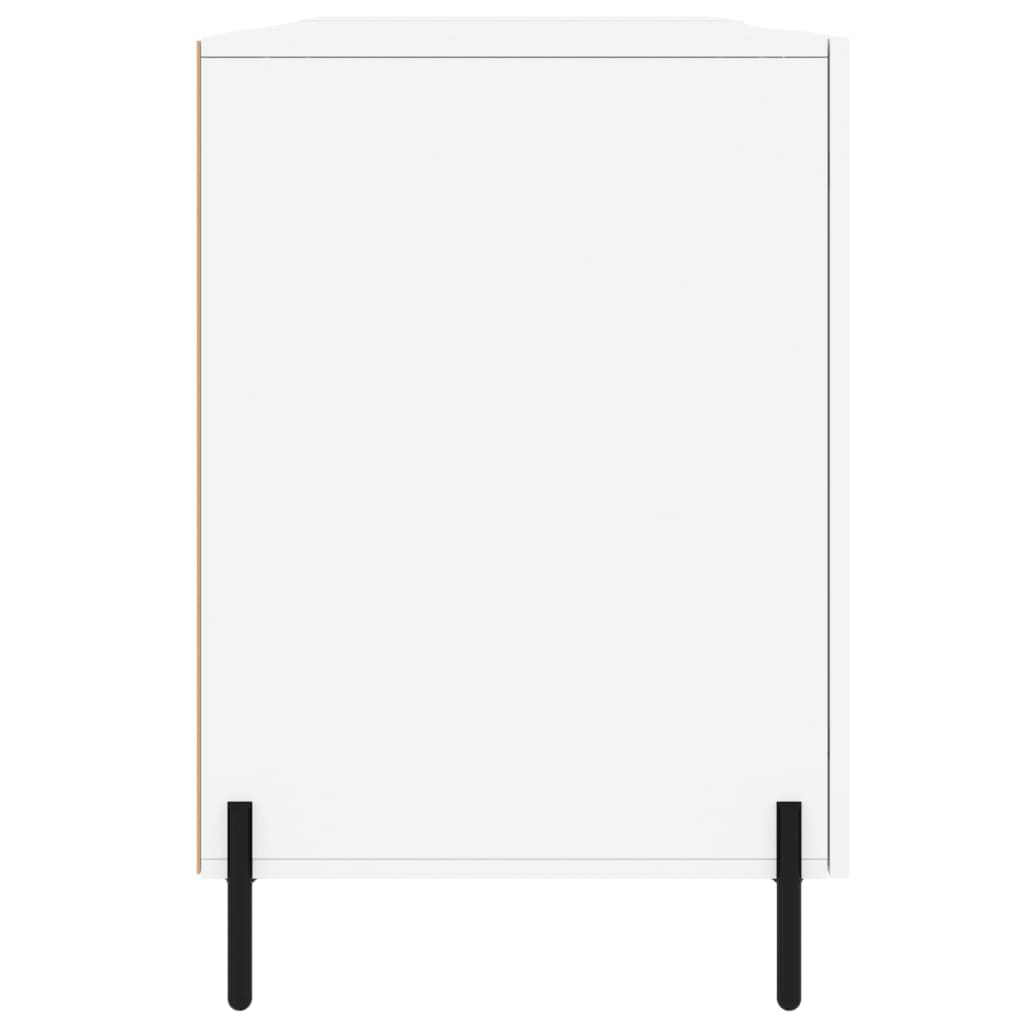 Fehér szerelt fa íróasztal 140 x 50 x 75 cm 7