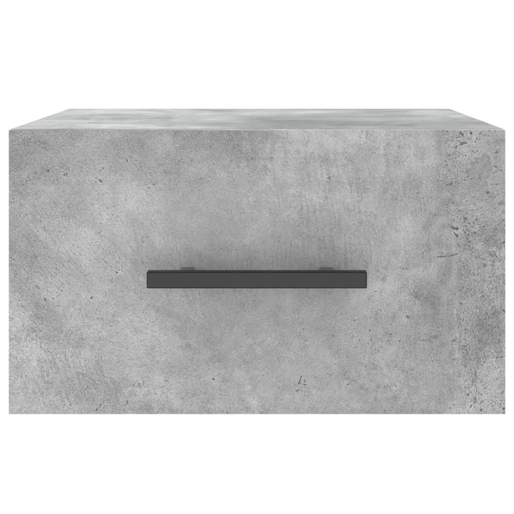 2 db betonszürke falra szerelhető éjjeliszekrény 35x35x20 cm 5