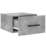 2 db betonszürke falra szerelhető éjjeliszekrény 35x35x20 cm 6