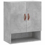 Betonszürke szerelt fa faliszekrény 60 x 31 x 70 cm 2