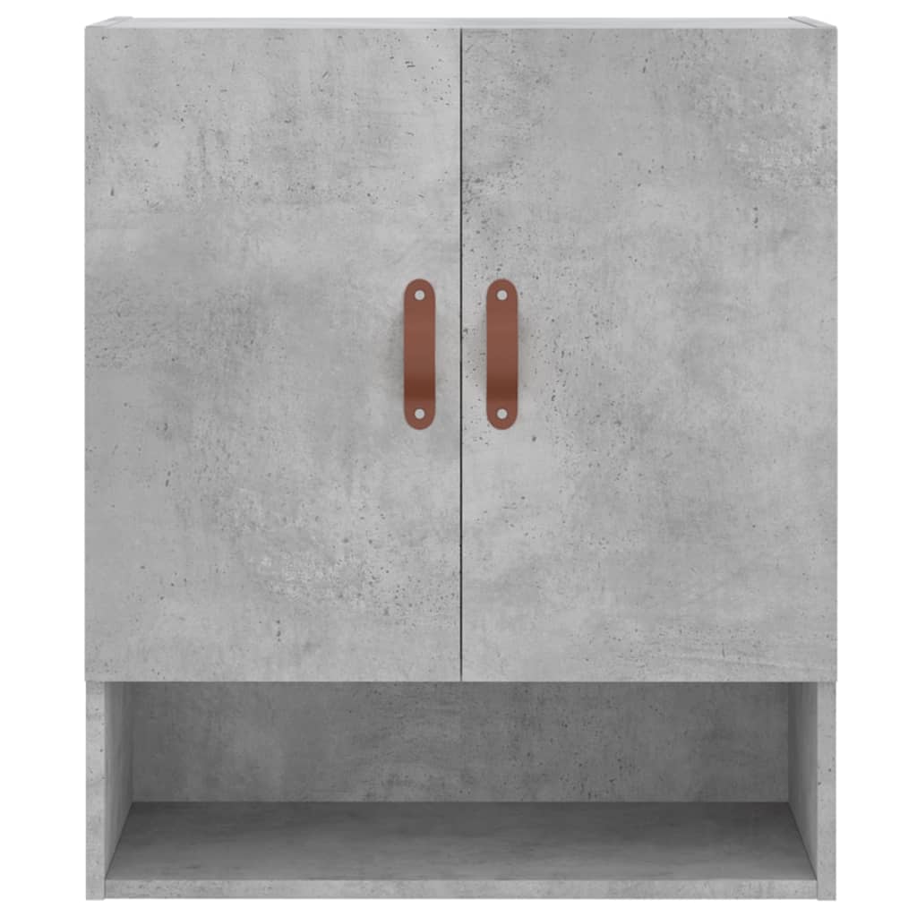 Betonszürke szerelt fa faliszekrény 60 x 31 x 70 cm 5
