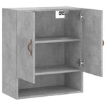 Betonszürke szerelt fa faliszekrény 60 x 31 x 70 cm 6