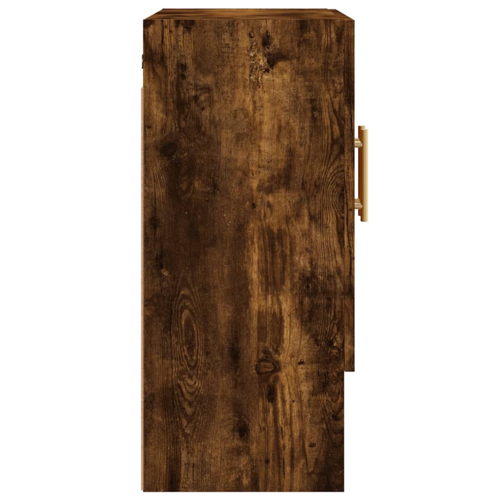 Füstös tölgy színű szerelt fa fali szekrény 60 x 31 x 70 cm 7