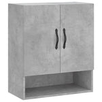Betonszürke szerelt fa faliszekrény 60 x 31 x 70 cm 2