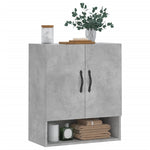 Betonszürke szerelt fa faliszekrény 60 x 31 x 70 cm 3