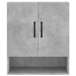 Betonszürke szerelt fa faliszekrény 60 x 31 x 70 cm 5