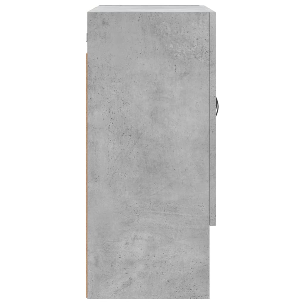 Betonszürke szerelt fa faliszekrény 60 x 31 x 70 cm 7