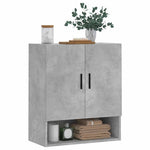 Betonszürke szerelt fa faliszekrény 60 x 31 x 70 cm 3