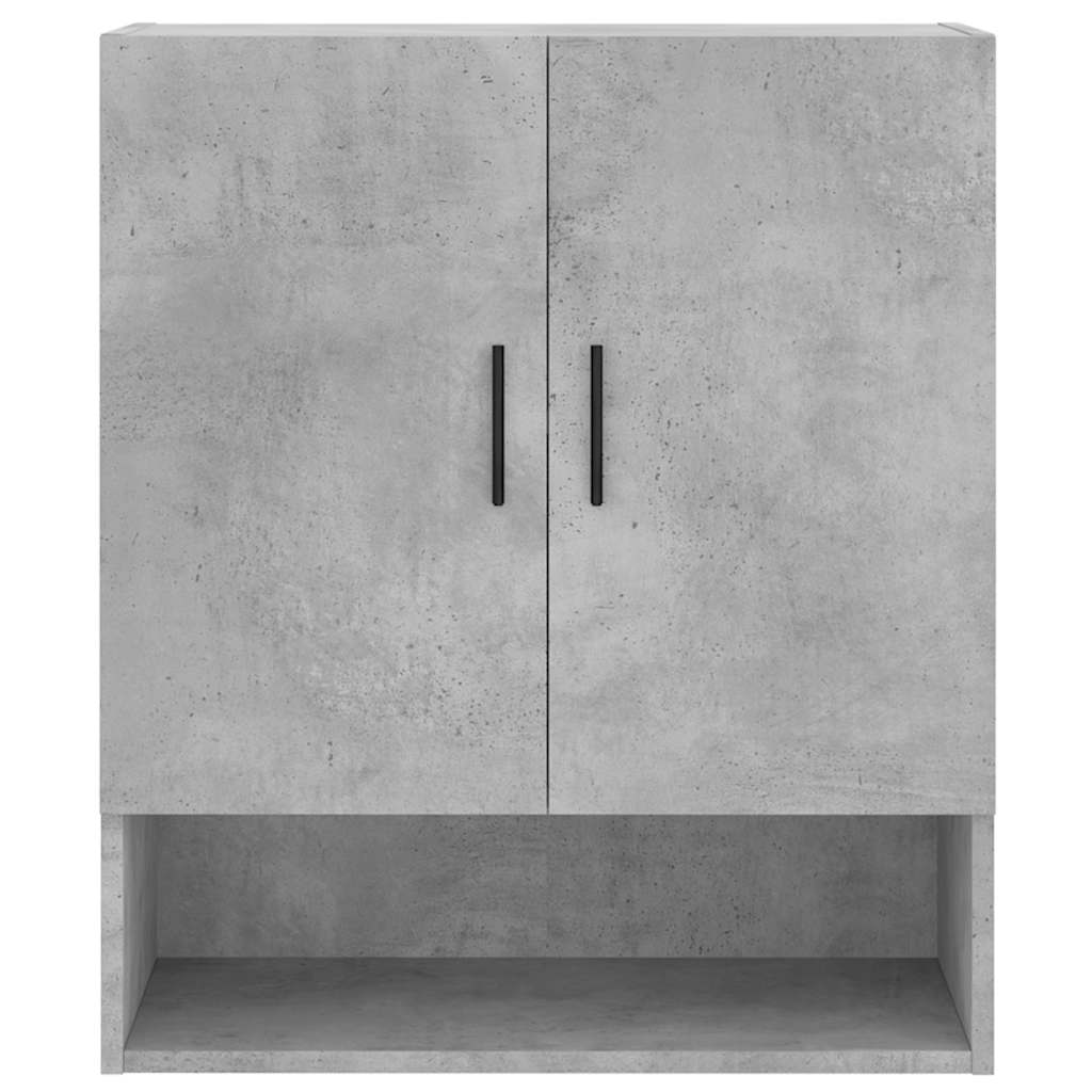 Betonszürke szerelt fa faliszekrény 60 x 31 x 70 cm 5