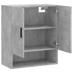 Betonszürke szerelt fa faliszekrény 60 x 31 x 70 cm 6