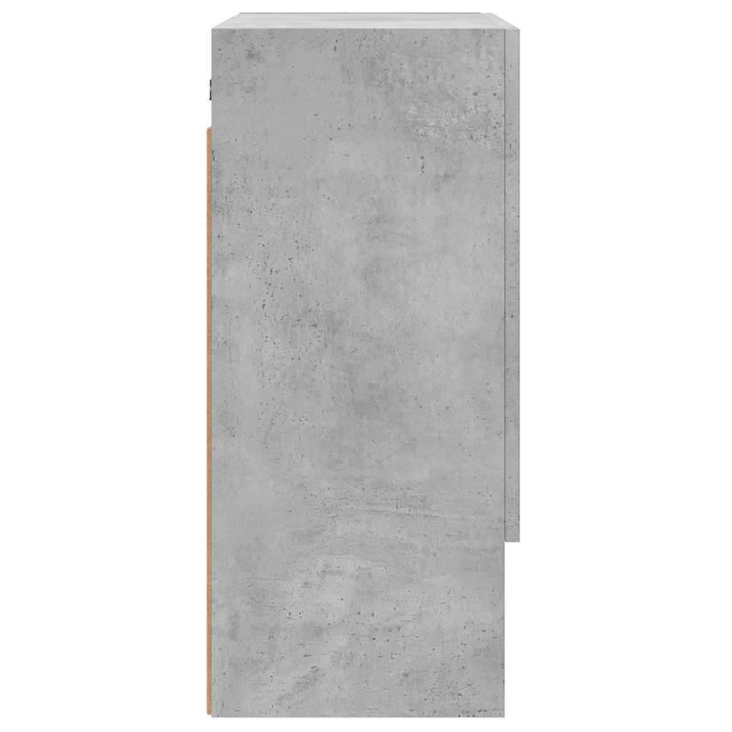 Betonszürke szerelt fa faliszekrény 60 x 31 x 70 cm 7