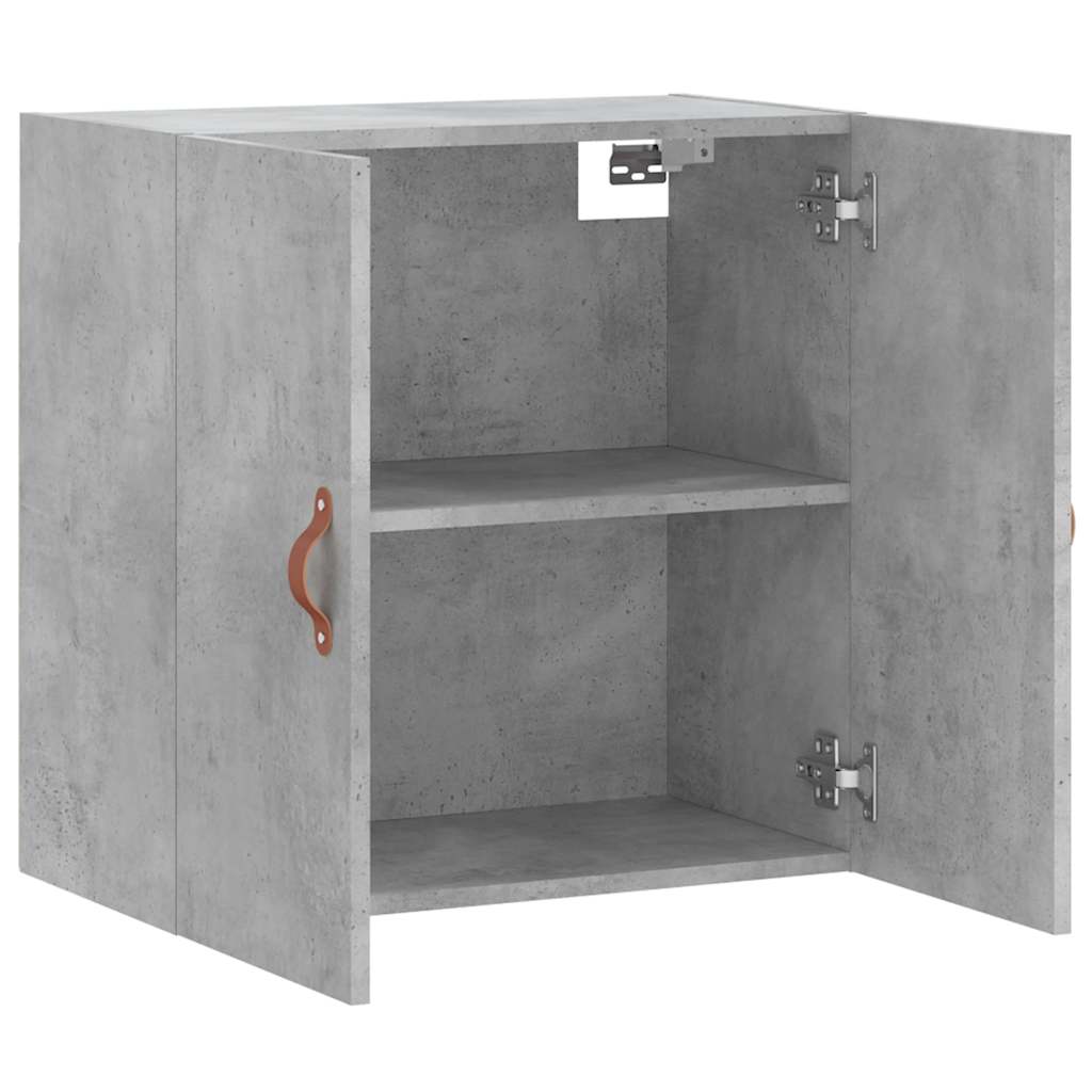 Betonszürke szerelt fa faliszekrény 60 x 31 x 60 cm 6