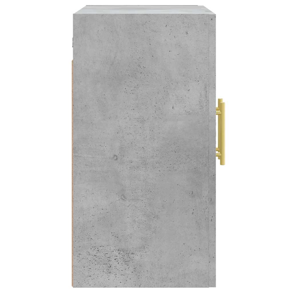 Betonszürke szerelt fa faliszekrény 60 x 31 x 60 cm 7
