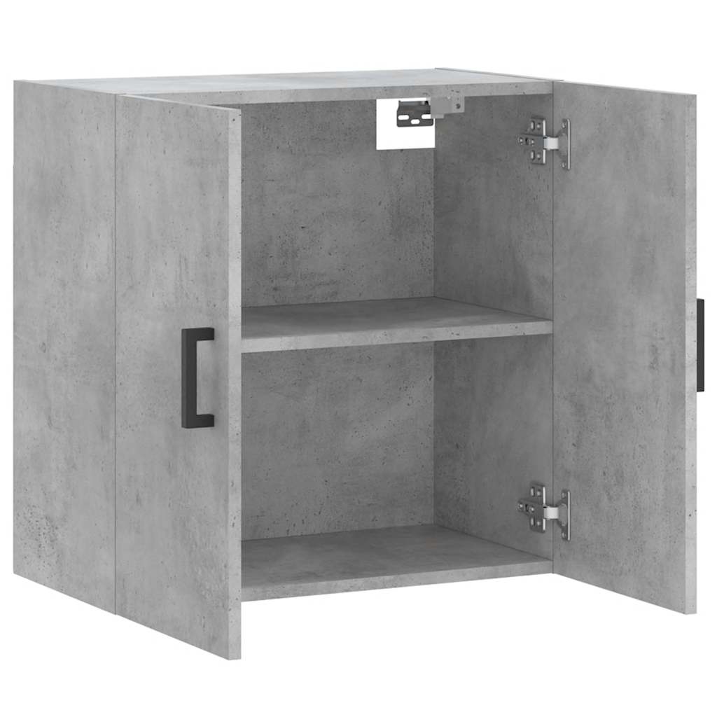 Betonszürke szerelt fa faliszekrény 60 x 31 x 60 cm 6