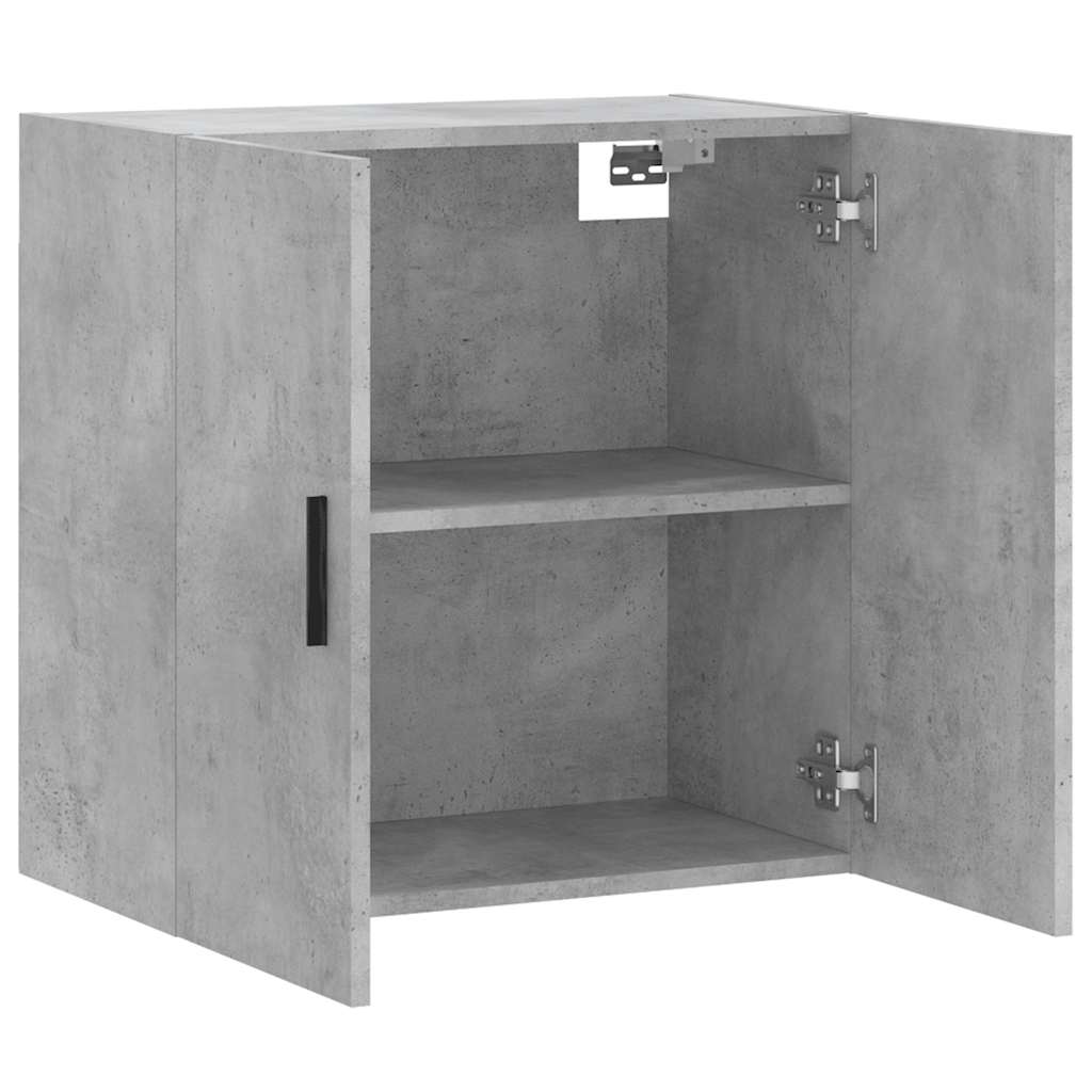 Betonszürke szerelt fa faliszekrény 60 x 31 x 60 cm 6