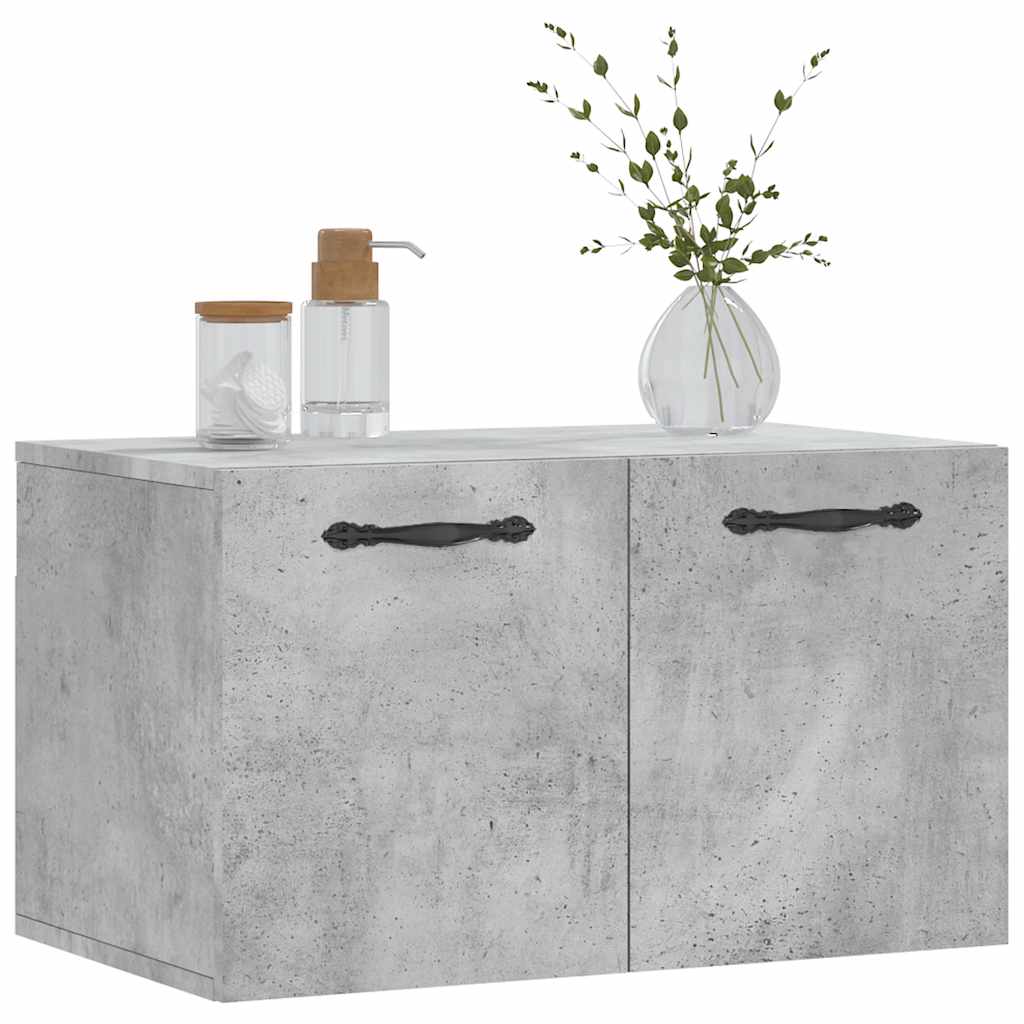 Betonszürke szerelt fa faliszekrény 60 x 36,5 x 35 cm 9