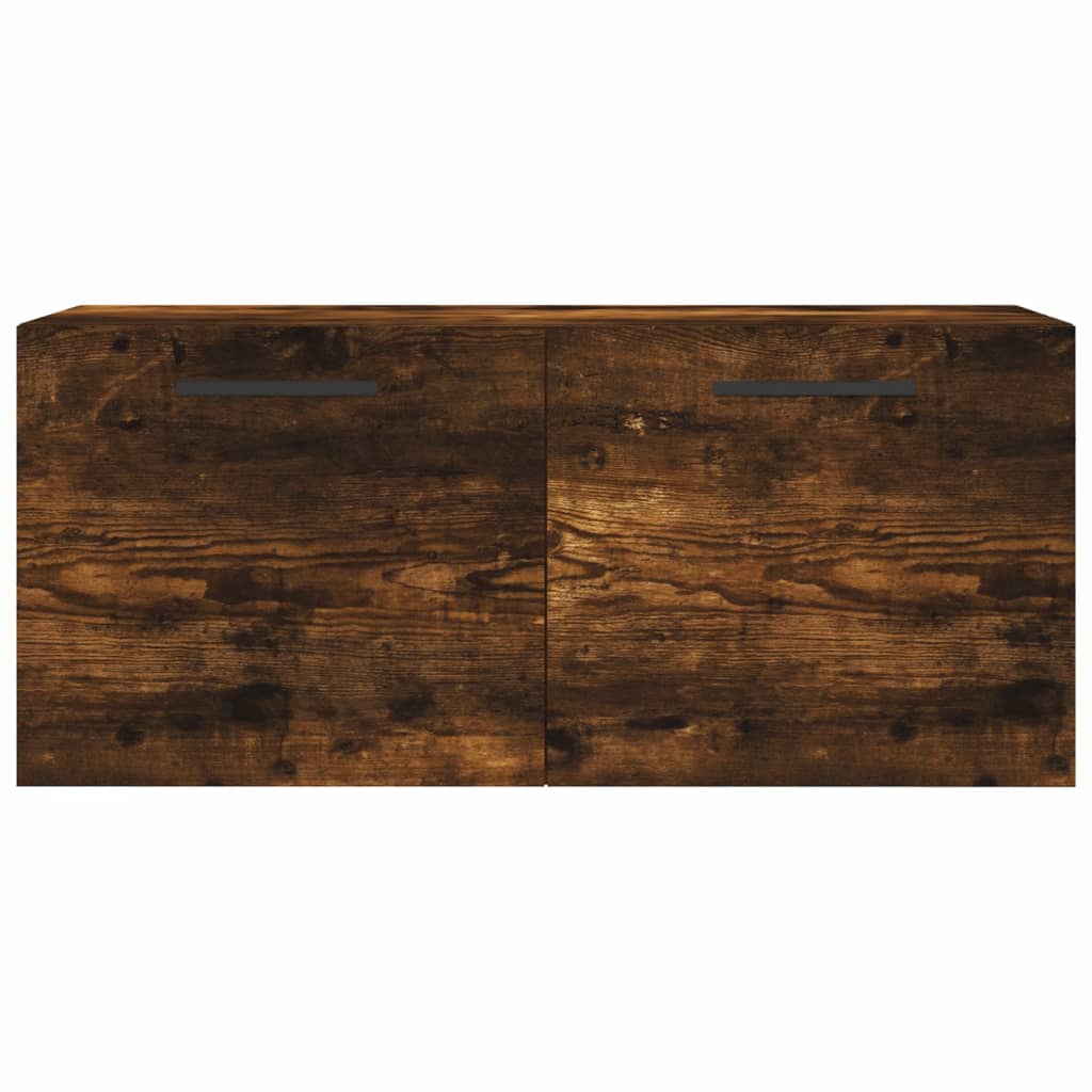 Füstös tölgy színű szerelt fa faliszekrény 80 x 36,5 x 35 cm 5