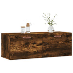 Füstös tölgy színű szerelt fa faliszekrény 100 x 36,5 x 35 cm 9