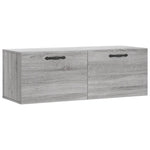 Szürke sonoma színű szerelt fa faliszekrény 100 x 36,5 x 35 cm 2