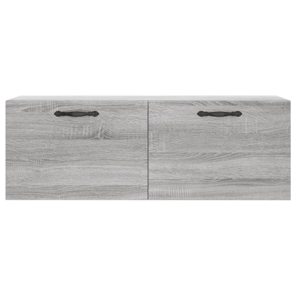 Szürke sonoma színű szerelt fa faliszekrény 100 x 36,5 x 35 cm 3