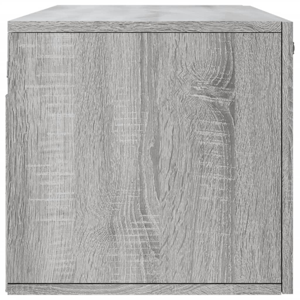 Szürke sonoma színű szerelt fa faliszekrény 100 x 36,5 x 35 cm 6