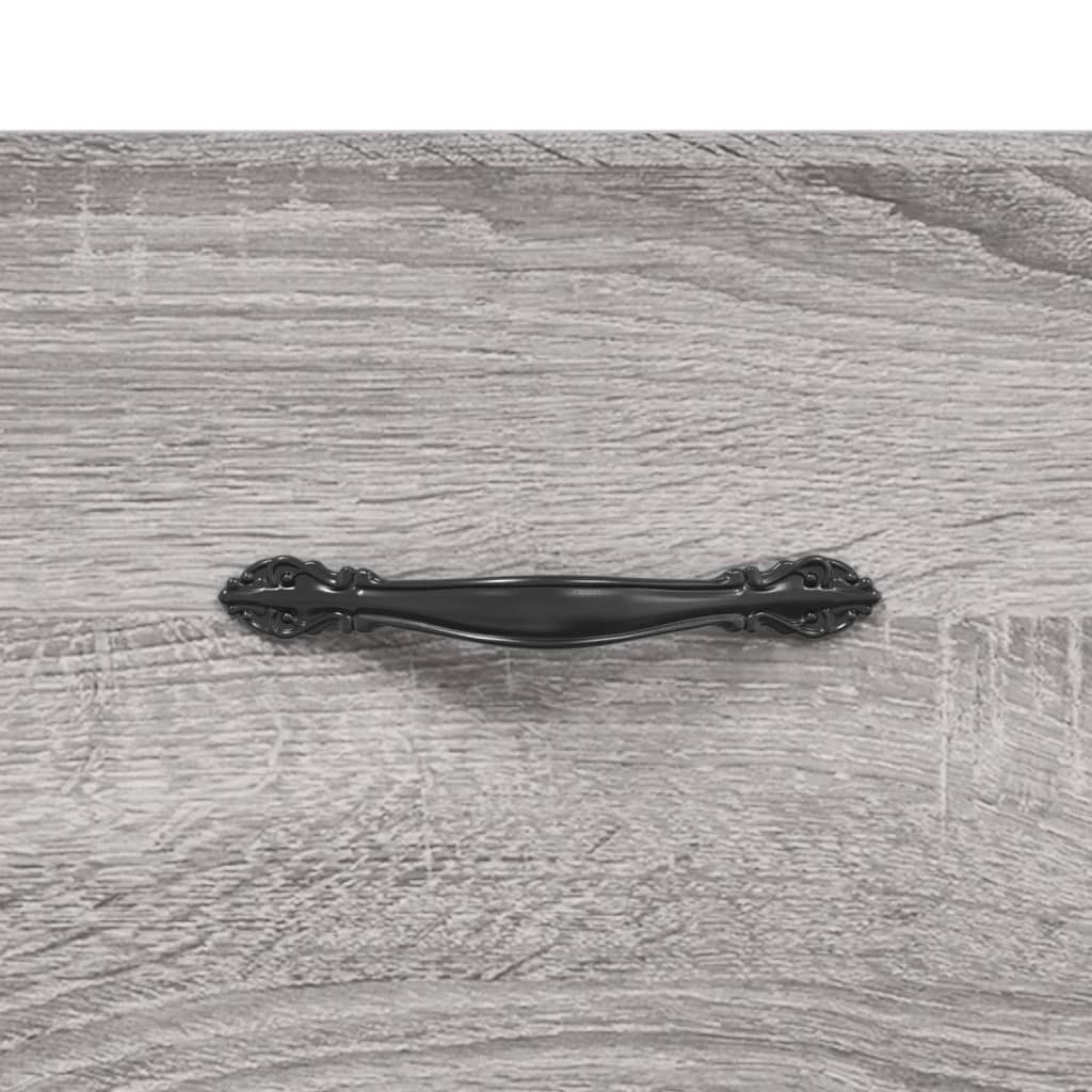 Szürke sonoma színű szerelt fa faliszekrény 100 x 36,5 x 35 cm 7