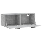 Betonszürke szerelt fa faliszekrény 100 x 36,5 x 35 cm 6