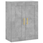 Betonszürke szerelt fa fali szekrény 69,5 x 34 x 90 cm 2