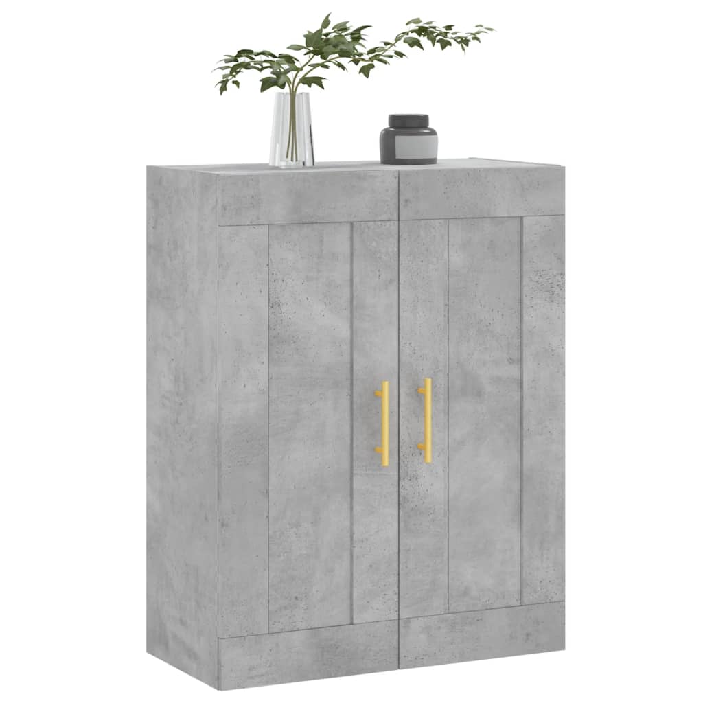 Betonszürke szerelt fa fali szekrény 69,5 x 34 x 90 cm 4