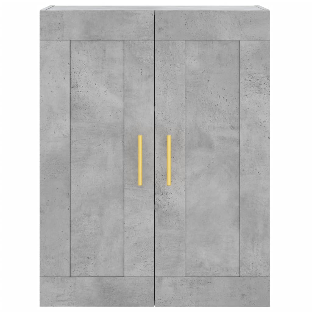 Betonszürke szerelt fa fali szekrény 69,5 x 34 x 90 cm 7