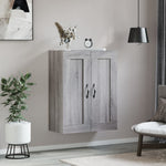 Szürke sonoma szerelt fa fali szekrény 69,5 x 34 x 90 cm 3