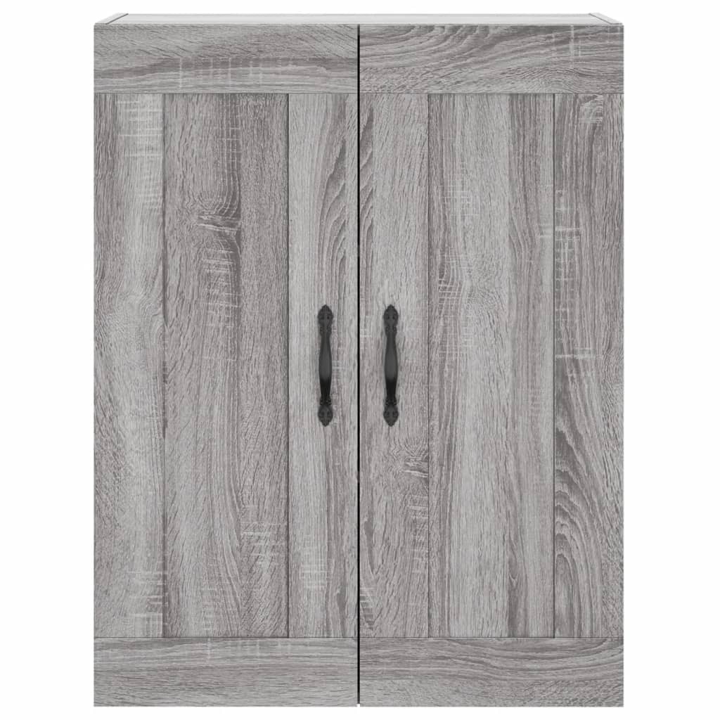 Szürke sonoma szerelt fa fali szekrény 69,5 x 34 x 90 cm 7