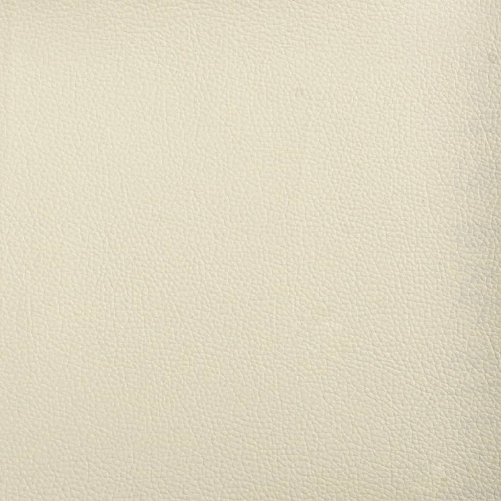 Krémszínű műbőr kanapéágy 100 x 200 cm 7