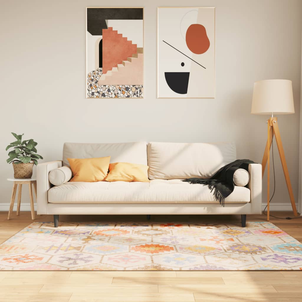 Többszínű mosható szőnyeg 120 x 180 cm