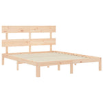 Tömör fa ágykeret fejtámlával King Size 5