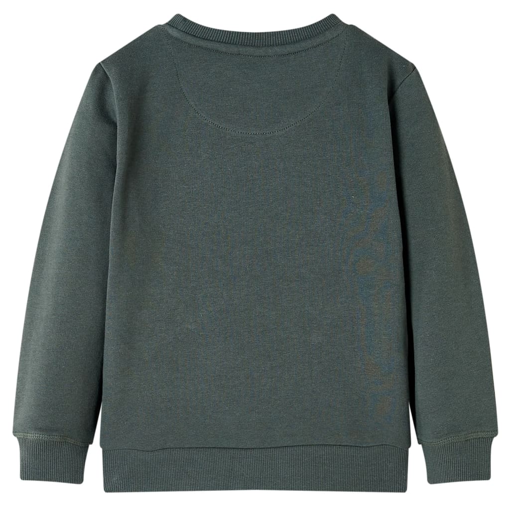 Sötét khaki gyerekpulóver 104 2