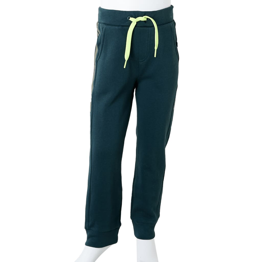Gyerek melegítőnadrág húzózsinórral Moss Green 92 8