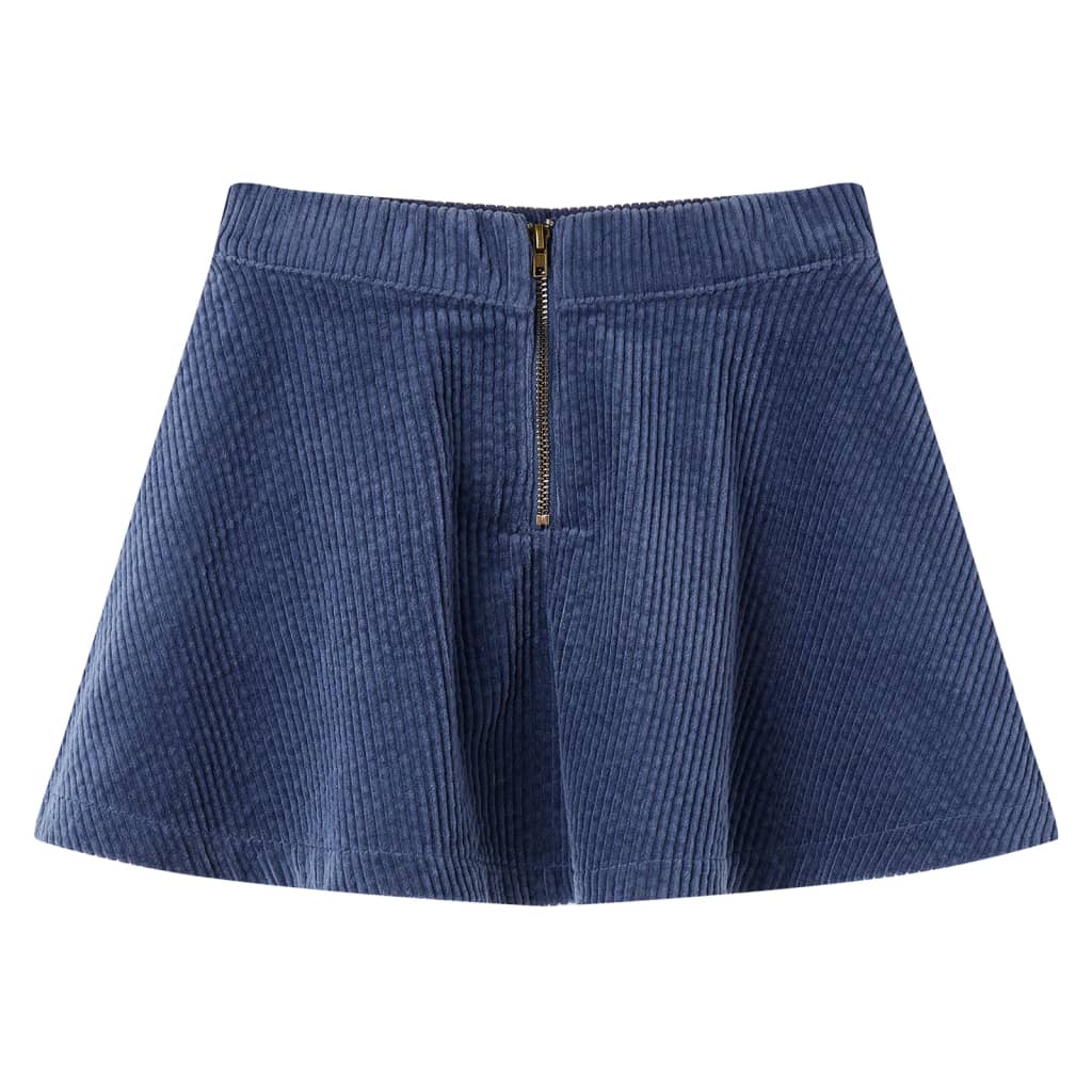 Gyerek szoknya zsebekkel Corduroy Navy 92 2