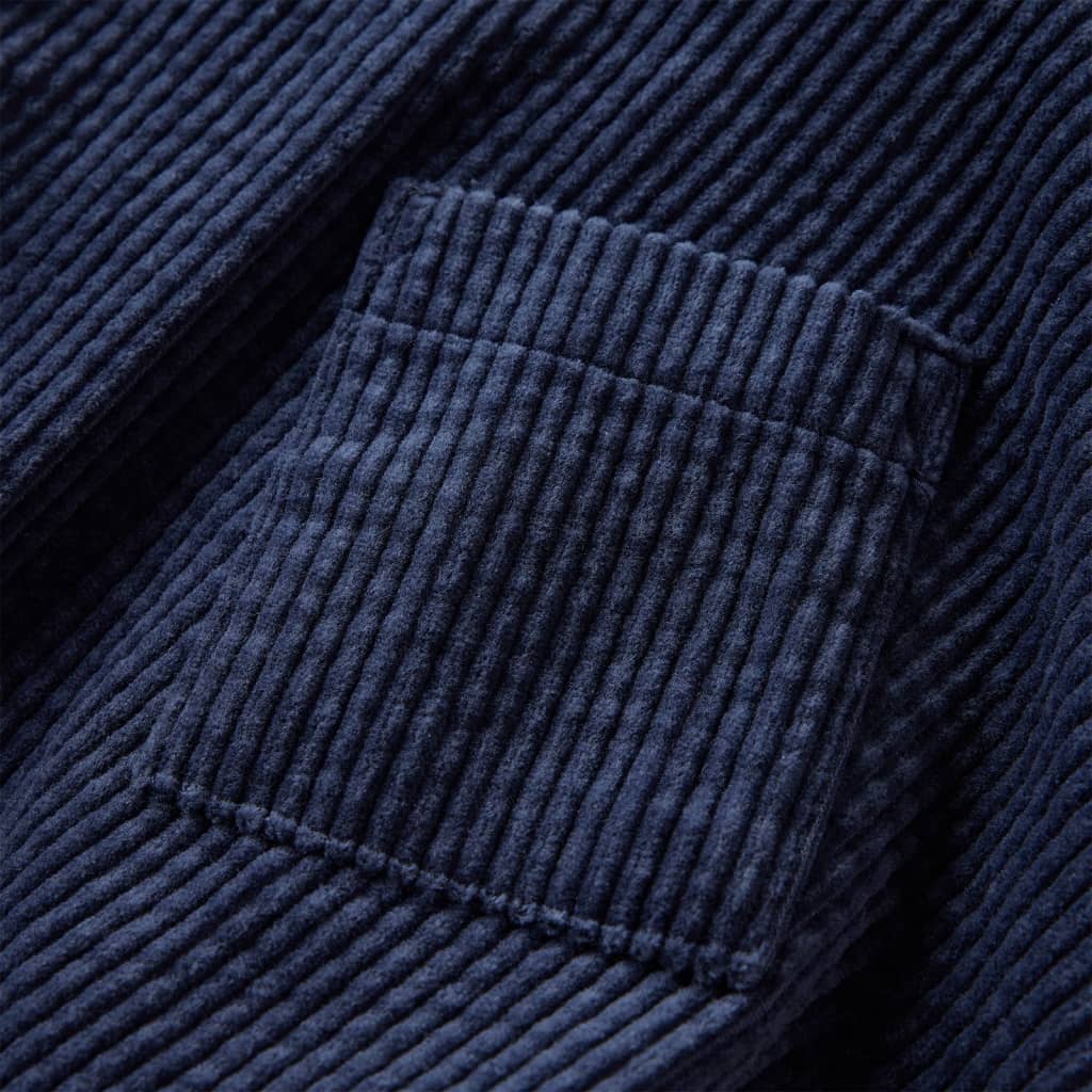 Gyerek szoknya zsebekkel Corduroy Navy 92 4