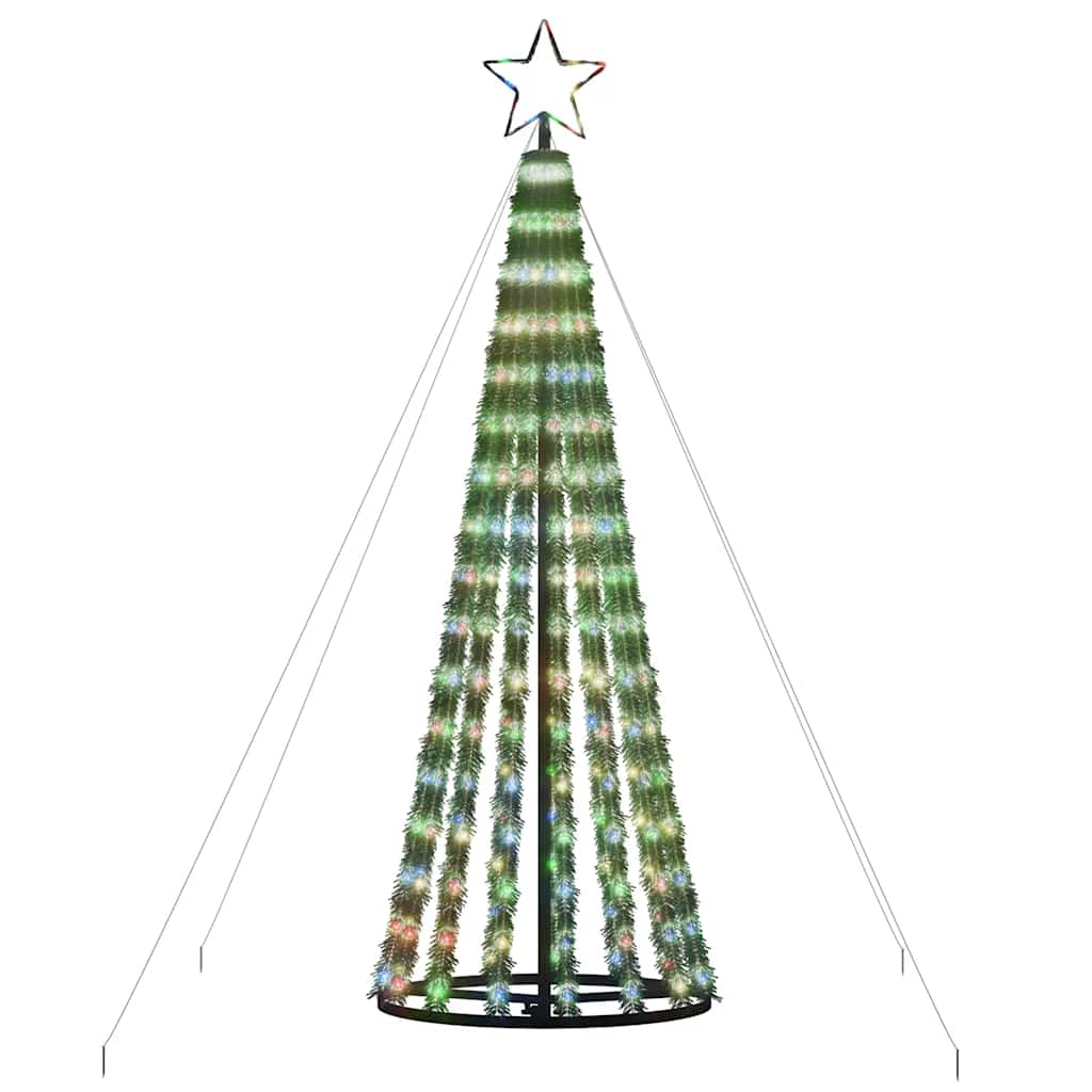 Színes LED karácsonyfa 275 LED 180 cm 4