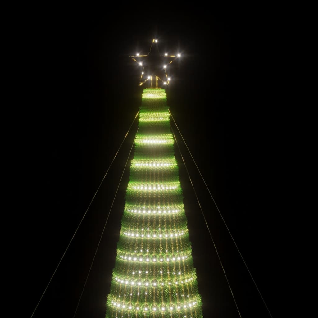 Hideg fehér LED karácsonyfa 1544 LED 500 cm 6