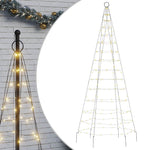 Meleg fehér LED karácsonyfa 200 LED 180 cm 2