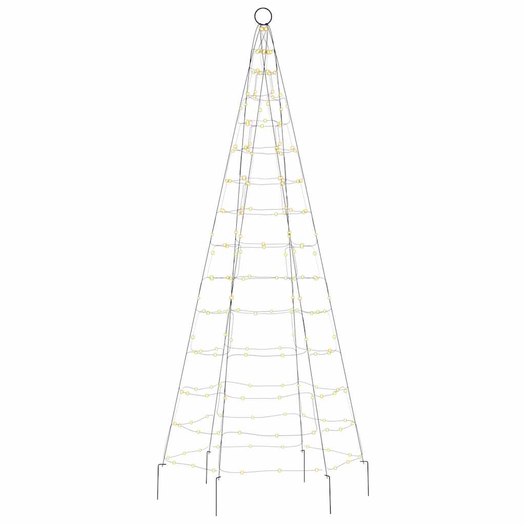 Meleg fehér LED karácsonyfa 200 LED 180 cm 4