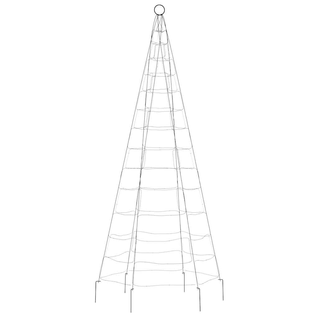 Meleg fehér LED karácsonyfa 200 LED 180 cm 5