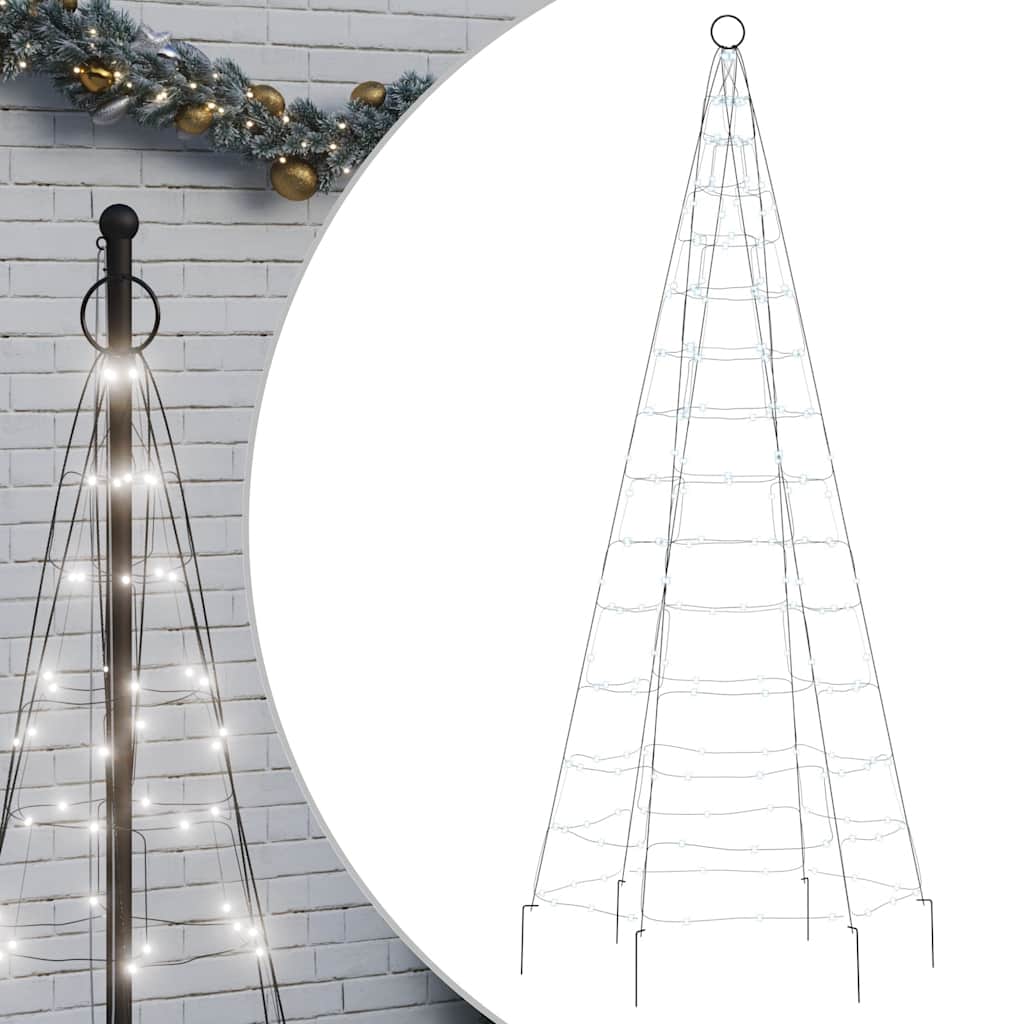 Hideg fehér LED karácsonyfa 200 LED 180 cm 2