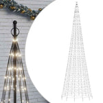 Hideg fehér LED karácsonyfa 1534 LED 500 cm 2