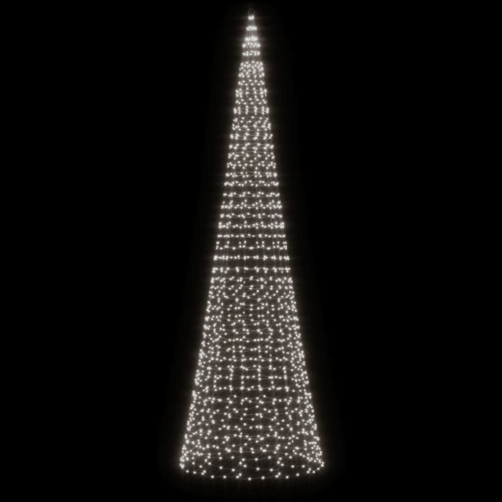 Hideg fehér LED karácsonyfa 1534 LED 500 cm 3